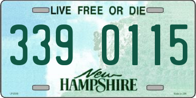 NH license plate 3390115