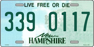 NH license plate 3390117