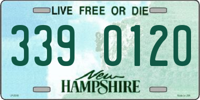 NH license plate 3390120