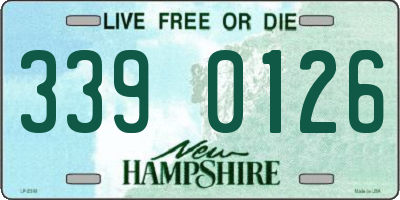 NH license plate 3390126