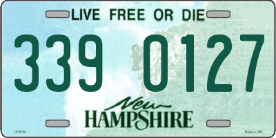NH license plate 3390127