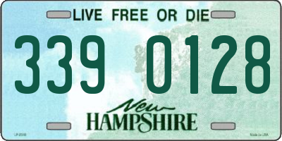 NH license plate 3390128