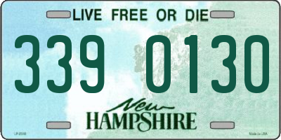 NH license plate 3390130