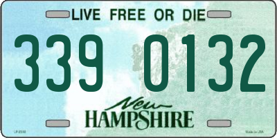 NH license plate 3390132