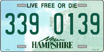 NH license plate 3390139