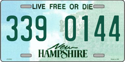 NH license plate 3390144