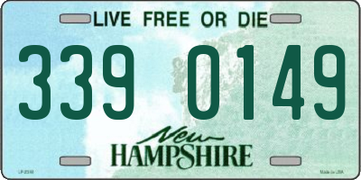 NH license plate 3390149