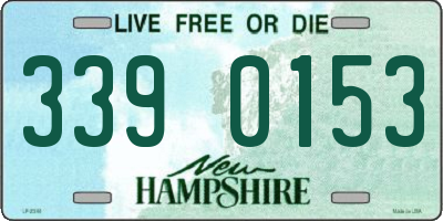NH license plate 3390153
