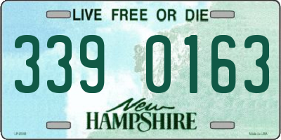 NH license plate 3390163