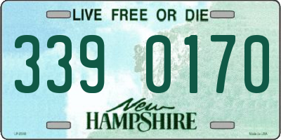NH license plate 3390170