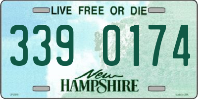 NH license plate 3390174