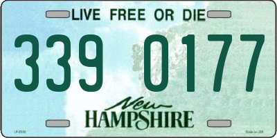 NH license plate 3390177