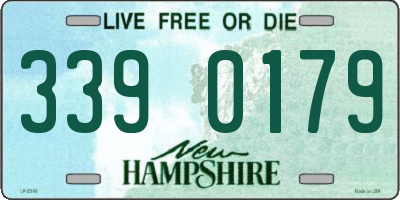 NH license plate 3390179