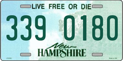 NH license plate 3390180