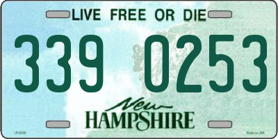 NH license plate 3390253