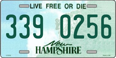 NH license plate 3390256