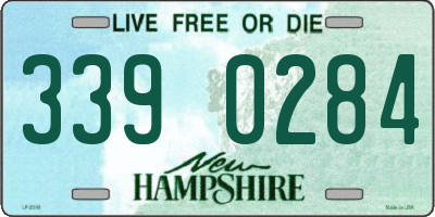 NH license plate 3390284
