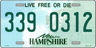 NH license plate 3390312