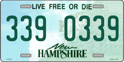 NH license plate 3390339