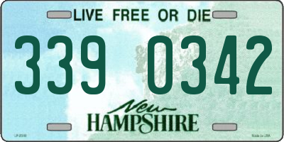 NH license plate 3390342