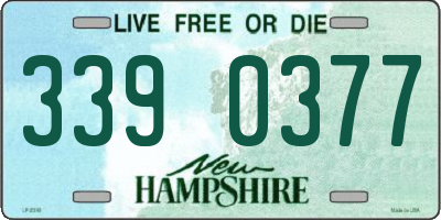 NH license plate 3390377