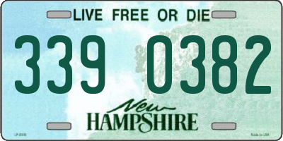 NH license plate 3390382