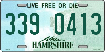 NH license plate 3390413