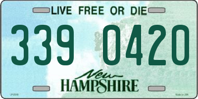 NH license plate 3390420