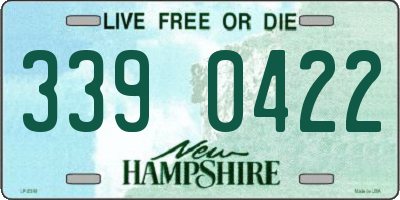 NH license plate 3390422