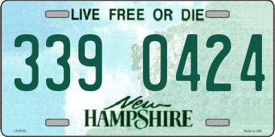 NH license plate 3390424
