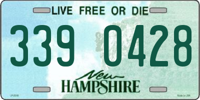 NH license plate 3390428