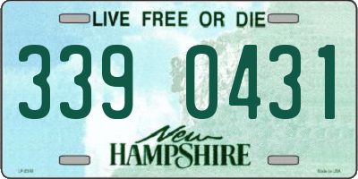 NH license plate 3390431
