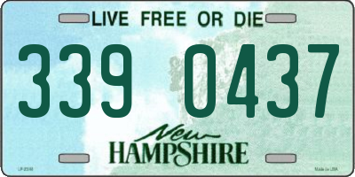 NH license plate 3390437