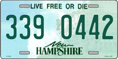 NH license plate 3390442