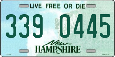NH license plate 3390445