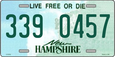 NH license plate 3390457