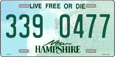 NH license plate 3390477
