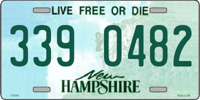 NH license plate 3390482