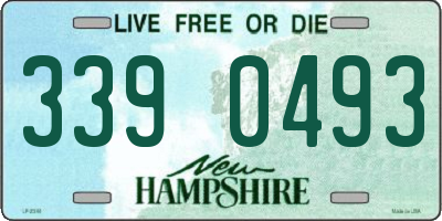 NH license plate 3390493