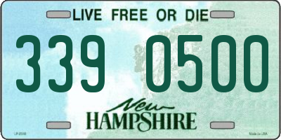 NH license plate 3390500