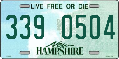 NH license plate 3390504