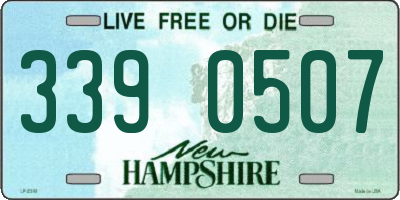 NH license plate 3390507