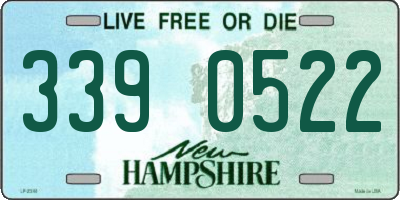 NH license plate 3390522