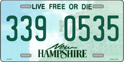 NH license plate 3390535