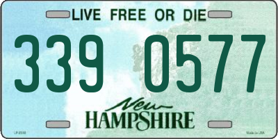 NH license plate 3390577