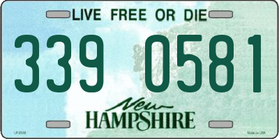 NH license plate 3390581