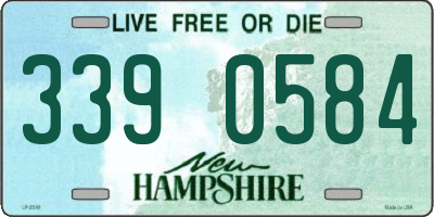 NH license plate 3390584