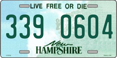 NH license plate 3390604