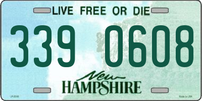 NH license plate 3390608