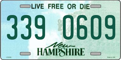NH license plate 3390609